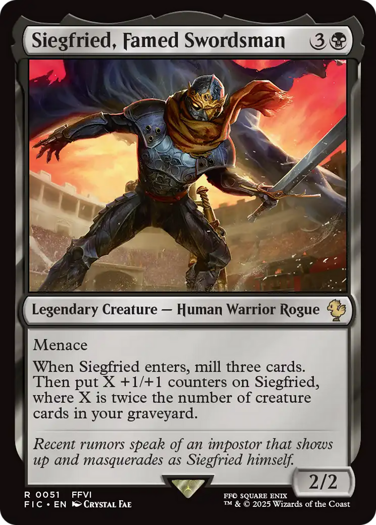 Siegfried, Famed Swordsman [FINAL FANTASY Commander] - Magic: The Gathering - Card Brawlers | Quebec | Canada |