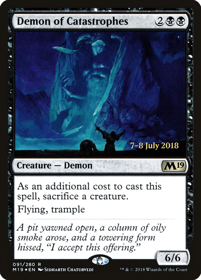 Demon of Catastrophes [Core Set 2019 Prerelease Promos] - Magic: The Gathering - Card Brawlers | Quebec | Canada |