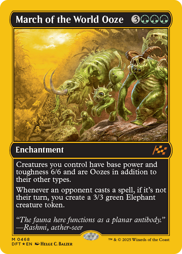 March of the World Ooze (First-Place Foil) [Aetherdrift] - Magic: The Gathering - Card Brawlers | Quebec | Canada |