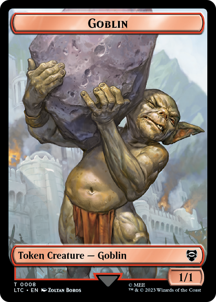 Goblin // Wraith Double-Sided Token [The Lord of the Rings: Tales of Middle-Earth Commander Tokens] - Magic: The Gathering - Card Brawlers | Quebec | Canada |