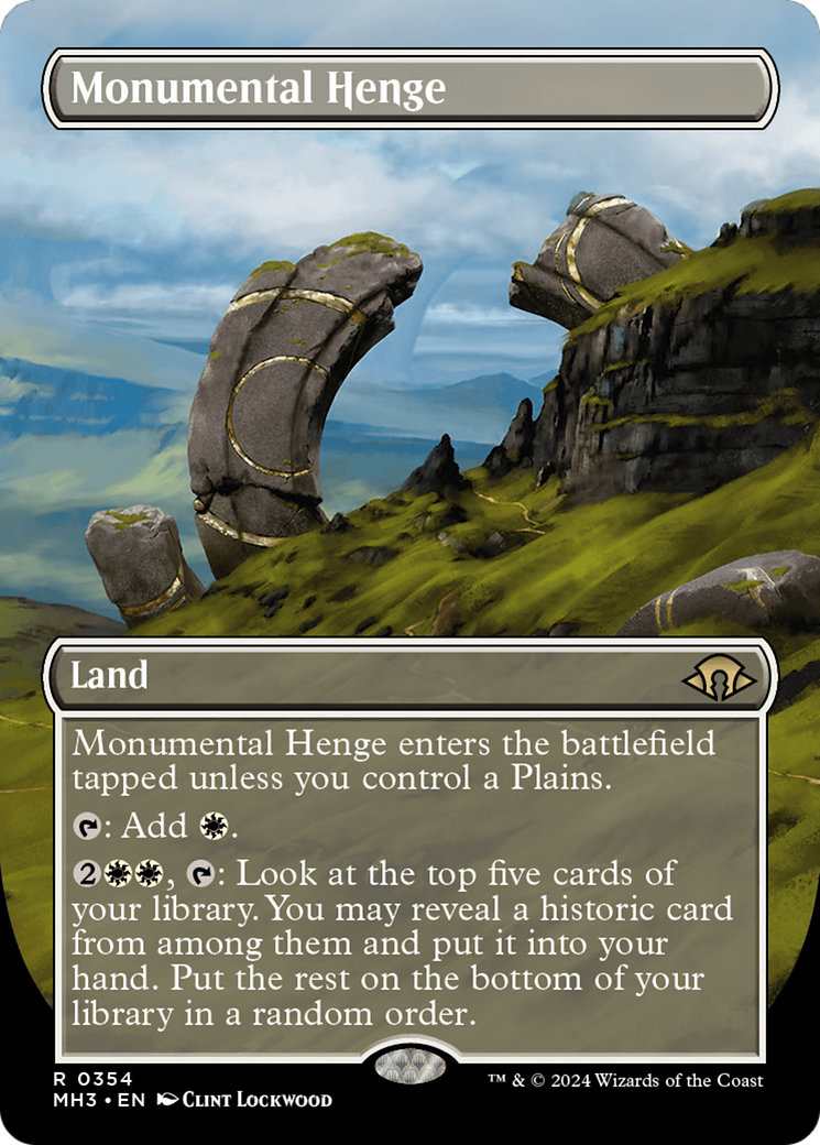 Monumental Henge (Borderless) [Modern Horizons 3] - Magic: The Gathering - Card Brawlers | Quebec | Canada |