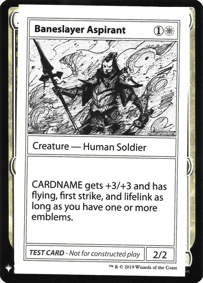 Baneslayer Aspirant [Mystery Booster Playtest Cards] - Magic: The Gathering - Card Brawlers | Quebec | Canada |