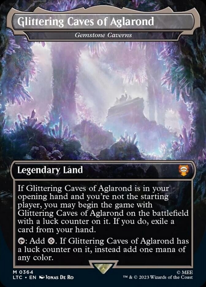 Glittering Caves of Aglarond - Gemstone Caverns [The Lord of the Rings: Tales of Middle-Earth Commander] - Magic: The Gathering - Card Brawlers | Quebec | Canada |