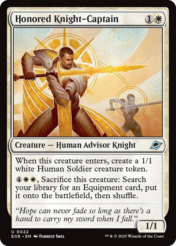 Honored Knight-Captain [Edge of Eternities] - Magic: The Gathering - Card Brawlers | Quebec | Canada |