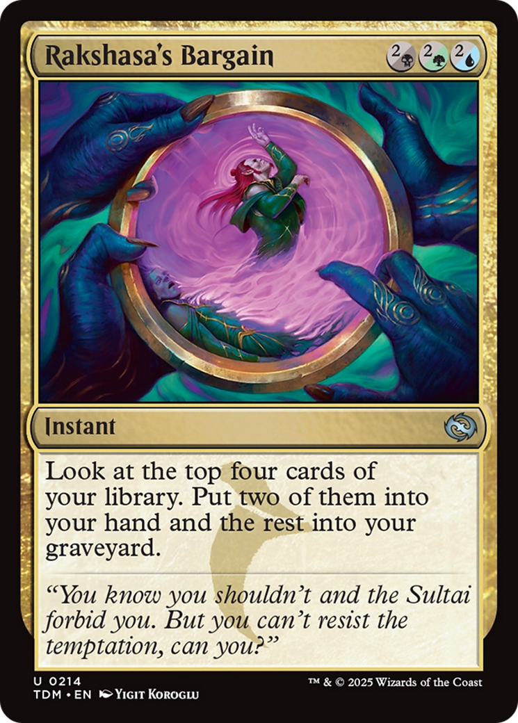 Rakshasa's Bargain [Tarkir: Dragonstorm] - Magic: The Gathering - Card Brawlers | Quebec | Canada |