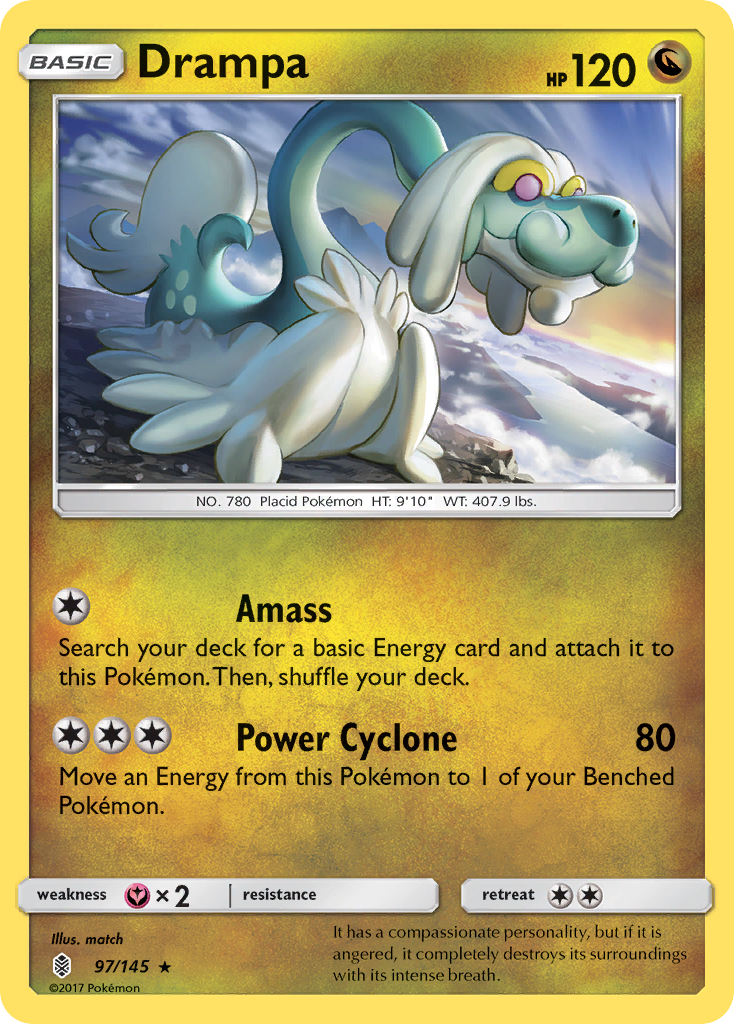 Drampa (97/145) [Sun & Moon: Guardians Rising] - Pokémon - Card Brawlers | Quebec | Canada |
