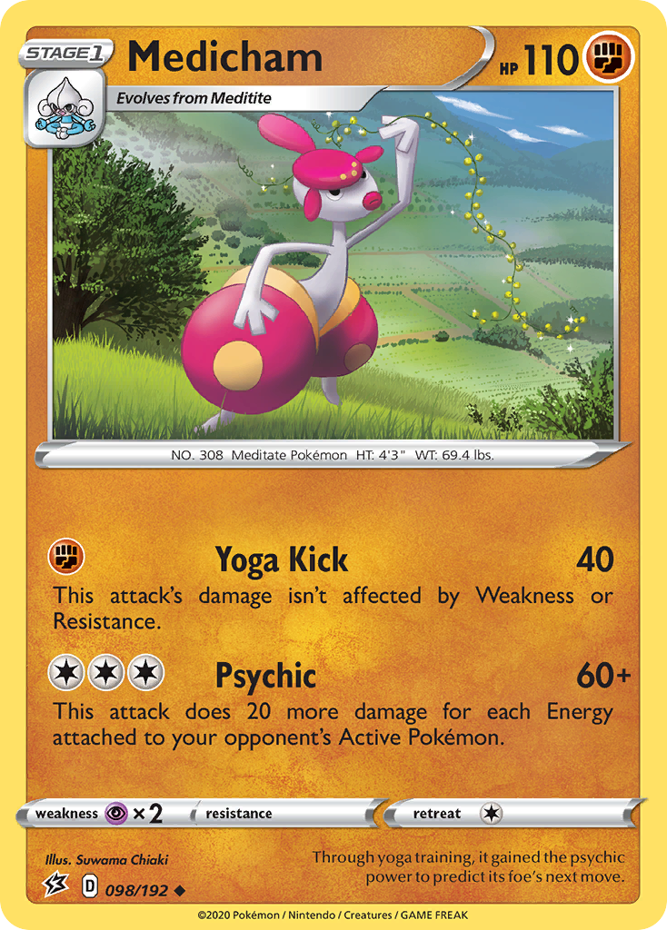 Medicham (098/192) [Sword & Shield: Rebel Clash] - Pokémon - Card Brawlers | Quebec | Canada |