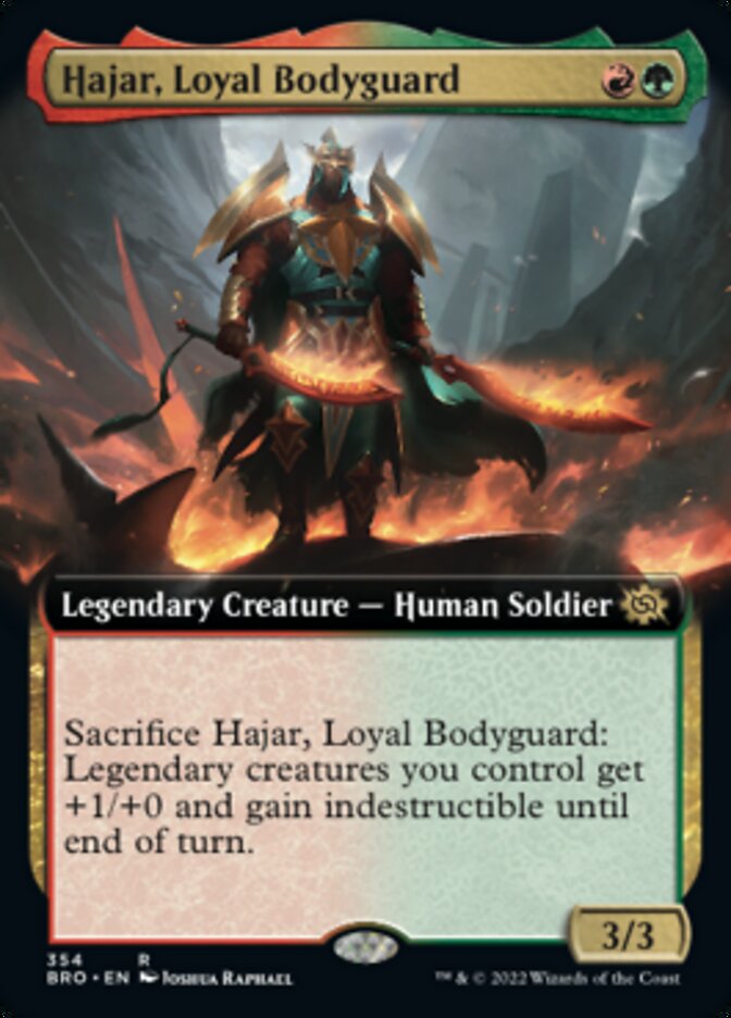 Hajar, Loyal Bodyguard (Extended Art) [The Brothers' War] - Magic: The Gathering - Card Brawlers | Quebec | Canada |