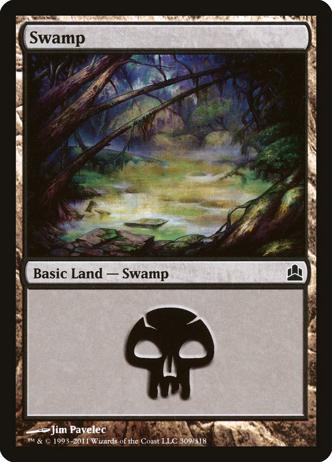 Swamp (309) [Commander 2011] - Magic: The Gathering - Card Brawlers | Quebec | Canada |