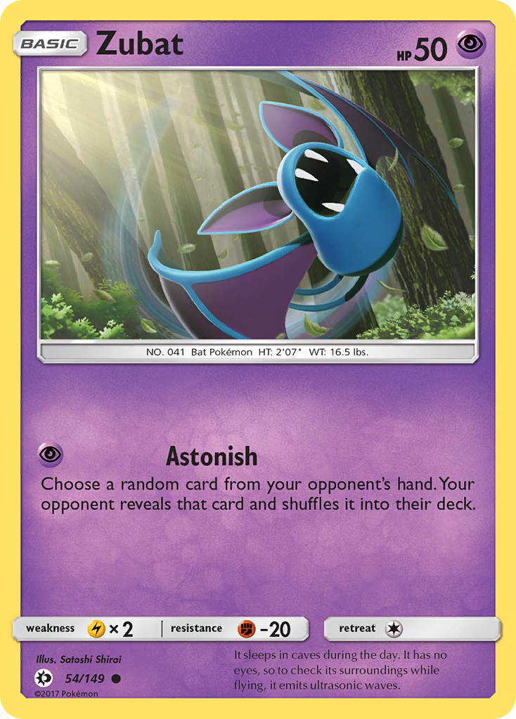 Zubat (54/149) [Sun & Moon: Base Set] - Pokémon - Card Brawlers | Quebec | Canada |
