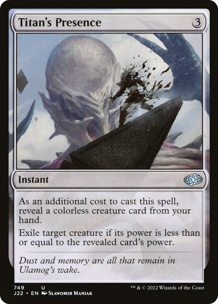 Titan's Presence [Jumpstart 2022] - Magic: The Gathering - Card Brawlers | Quebec | Canada |
