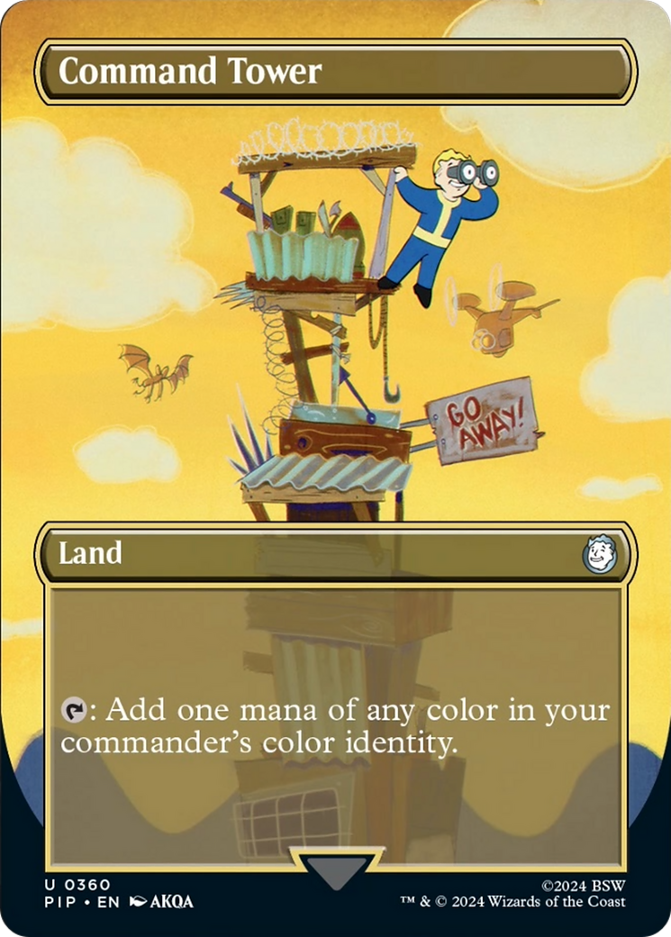 Command Tower (Borderless) [Fallout] - Magic: The Gathering - Card Brawlers | Quebec | Canada |