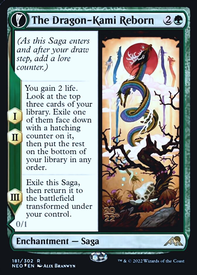 The Dragon-Kami Reborn // Dragon-Kami's Egg [Kamigawa: Neon Dynasty Prerelease Promos] - Magic: The Gathering - Card Brawlers | Quebec | Canada |