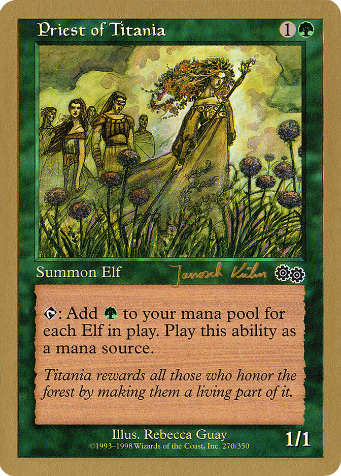 Priest of Titania (Janosch Kuhn) [World Championship Decks 2000] - Magic: The Gathering - Card Brawlers | Quebec | Canada |