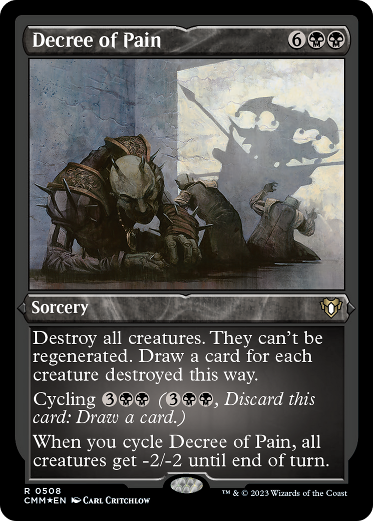 Decree of Pain (Foil Etched) [Commander Masters] - Magic: The Gathering - Card Brawlers | Quebec | Canada |