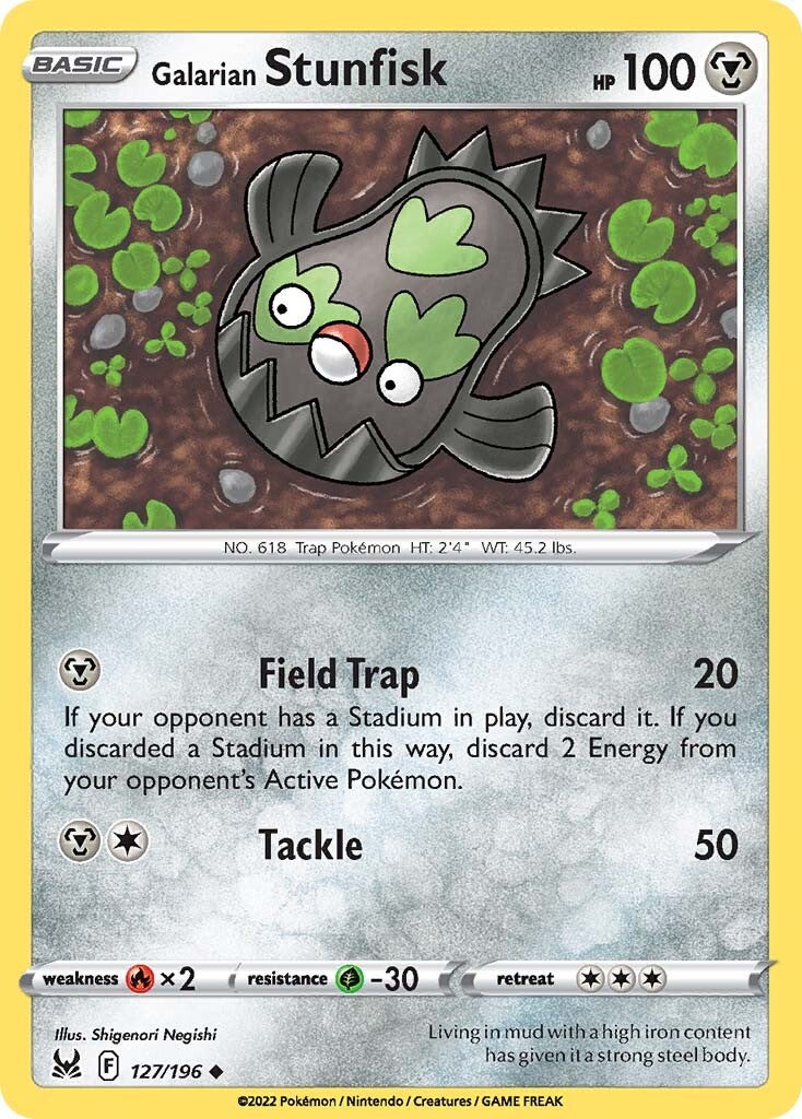 Galarian Stunfisk (127/196) [Sword & Shield: Lost Origin] - Pokémon - Card Brawlers | Quebec | Canada |