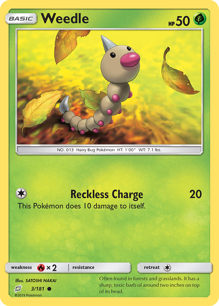 Weedle (3/181) [Sun & Moon: Team Up] - Pokémon - Card Brawlers | Quebec | Canada |