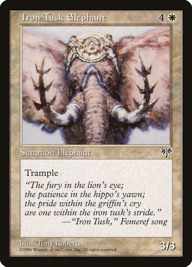 Iron Tusk Elephant [Mirage] - Magic: The Gathering - Card Brawlers | Quebec | Canada |