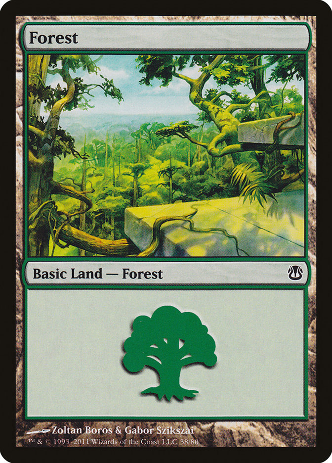 Forest (38) [Duel Decks: Ajani vs. Nicol Bolas] - Magic: The Gathering - Card Brawlers | Quebec | Canada |