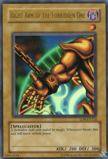 Right Arm of the Forbidden One [LOB-EN122] Ultra Rare - Yu-Gi-Oh! - Card Brawlers | Quebec | Canada |