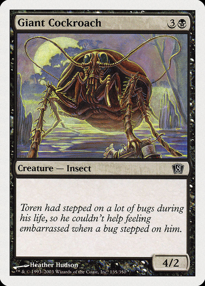 Giant Cockroach [Eighth Edition] - Magic: The Gathering - Card Brawlers | Quebec | Canada |