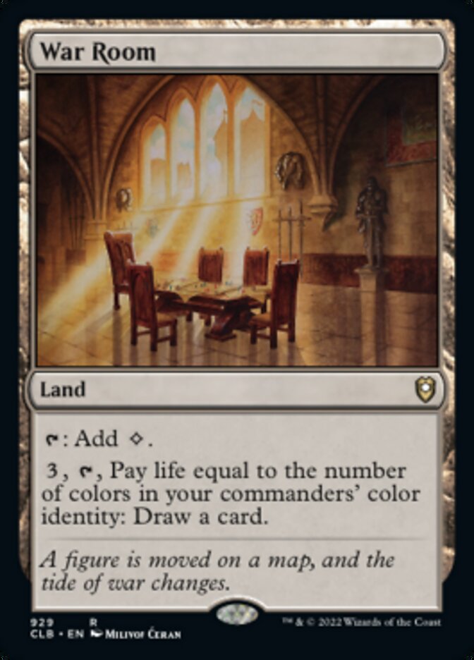 War Room [Commander Legends: Battle for Baldur's Gate] - Magic: The Gathering - Card Brawlers | Quebec | Canada |