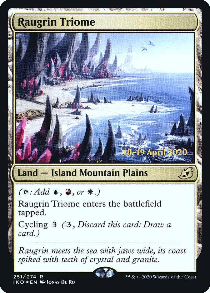 Raugrin Triome [Ikoria: Lair of Behemoths Prerelease Promos] - Magic: The Gathering - Card Brawlers | Quebec | Canada |