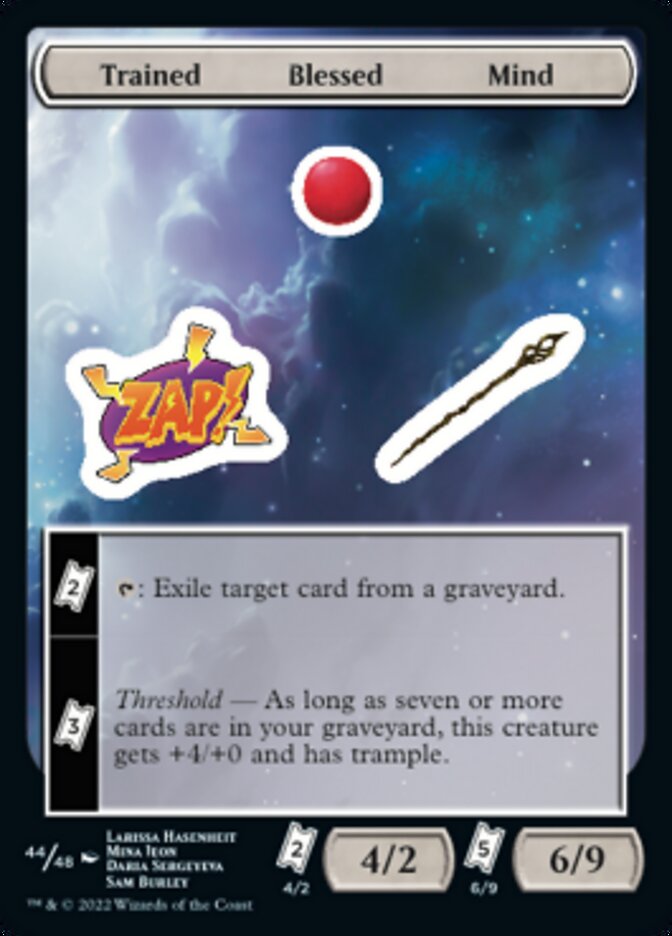 Trained Blessed Mind [Unfinity Stickers] - Magic: The Gathering - Card Brawlers | Quebec | Canada |