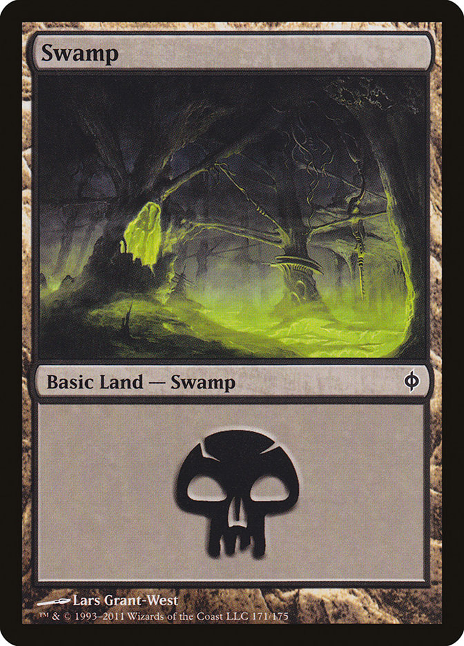 Swamp (171) [New Phyrexia] - Magic: The Gathering - Card Brawlers | Quebec | Canada |
