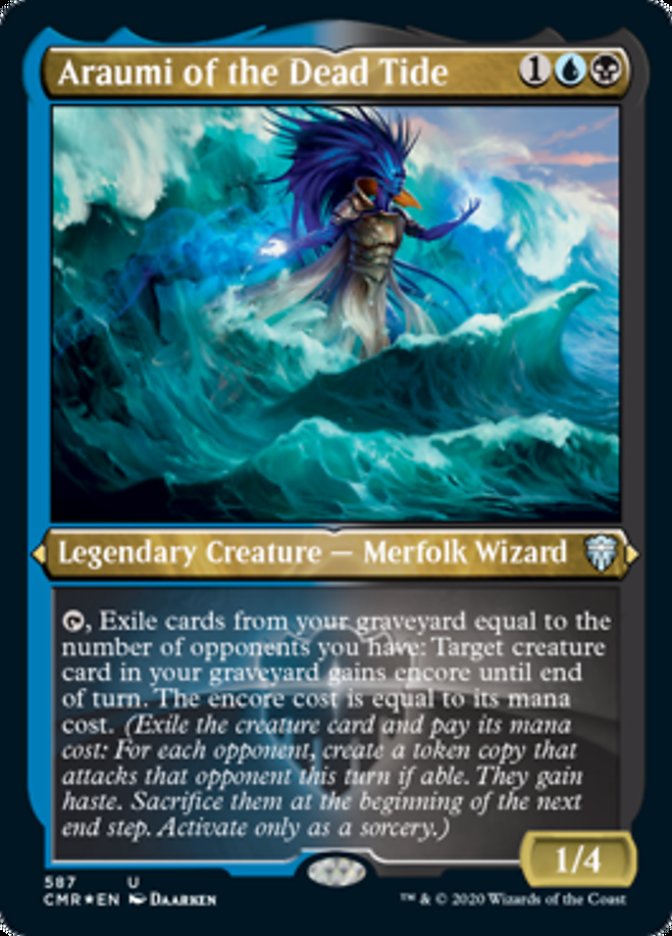 Araumi of the Dead Tide (Etched) [Commander Legends] - Magic: The Gathering - Card Brawlers | Quebec | Canada |