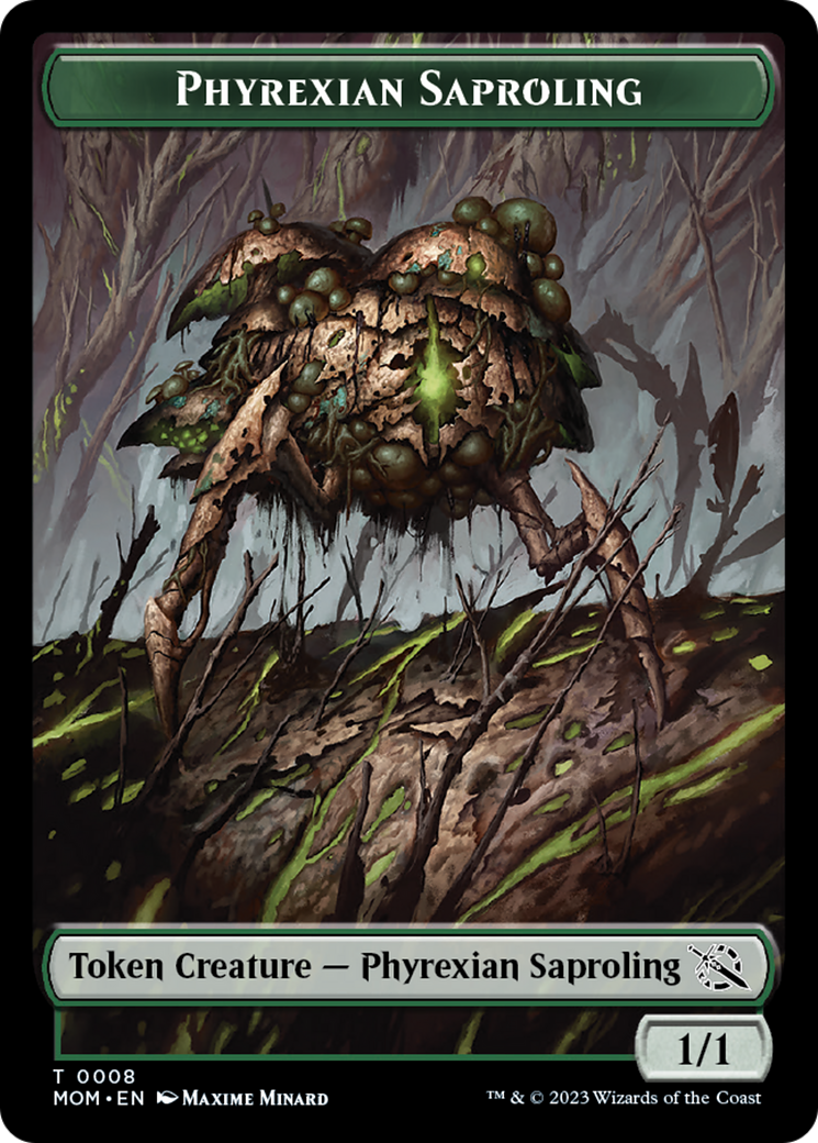 Elemental (9) // Phyrexian Saproling Double-Sided Token [March of the Machine Tokens] - Magic: The Gathering - Card Brawlers | Quebec | Canada |