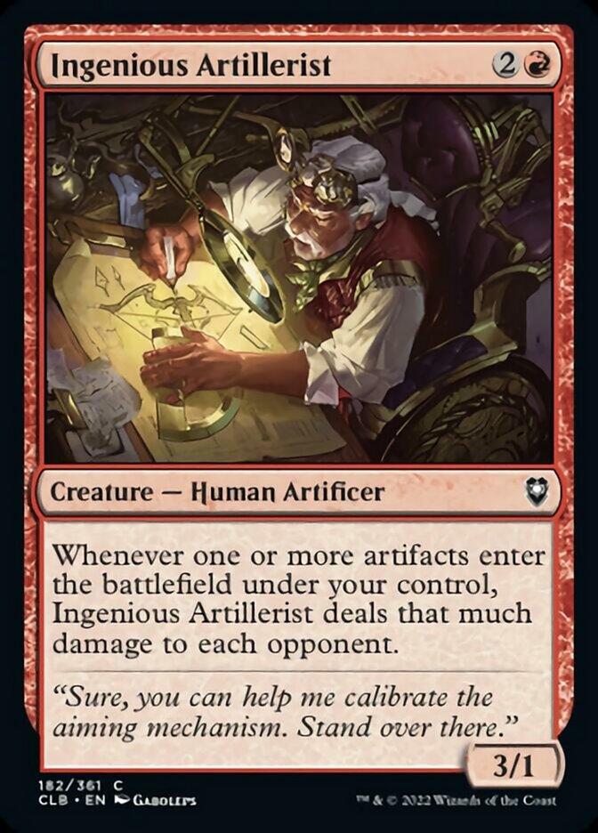 Ingenious Artillerist [Commander Legends: Battle for Baldur's Gate] - Magic: The Gathering - Card Brawlers | Quebec | Canada |
