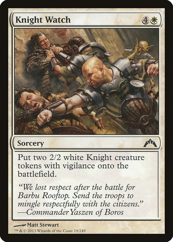 Knight Watch [Gatecrash] - Magic: The Gathering - Card Brawlers | Quebec | Canada |