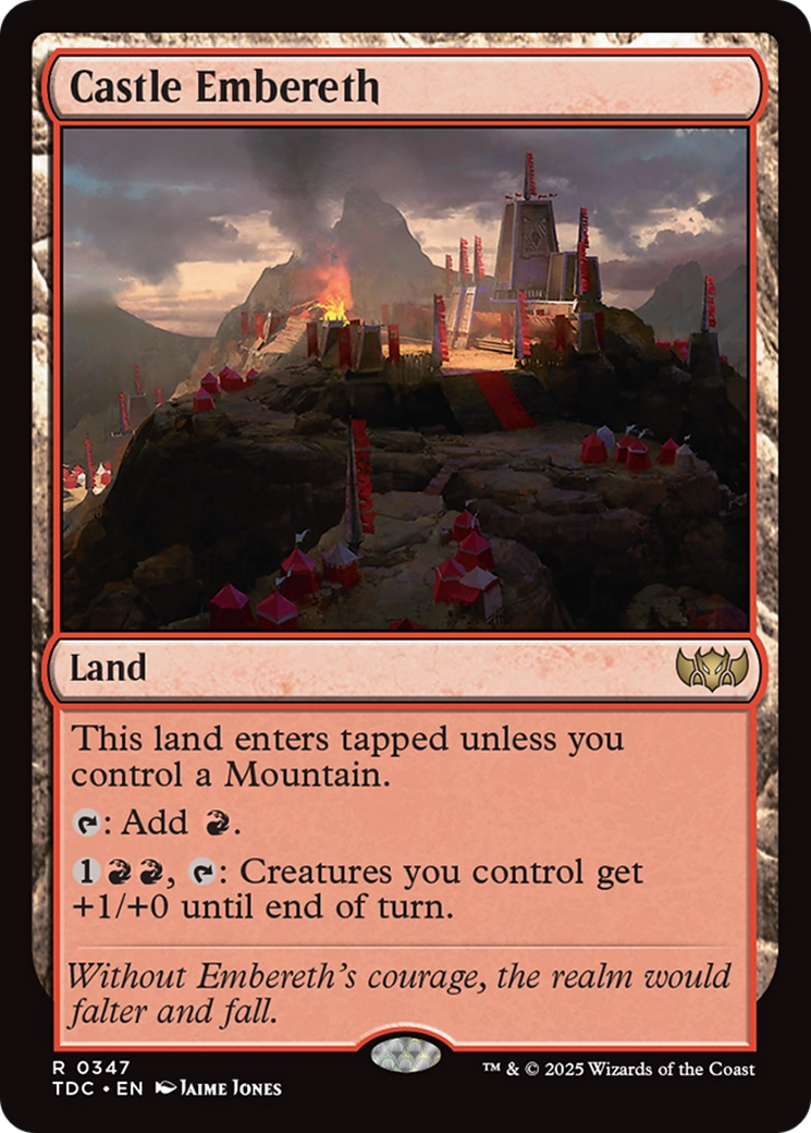 Castle Embereth [Tarkir: Dragonstorm Commander] - Magic: The Gathering - Card Brawlers | Quebec | Canada |