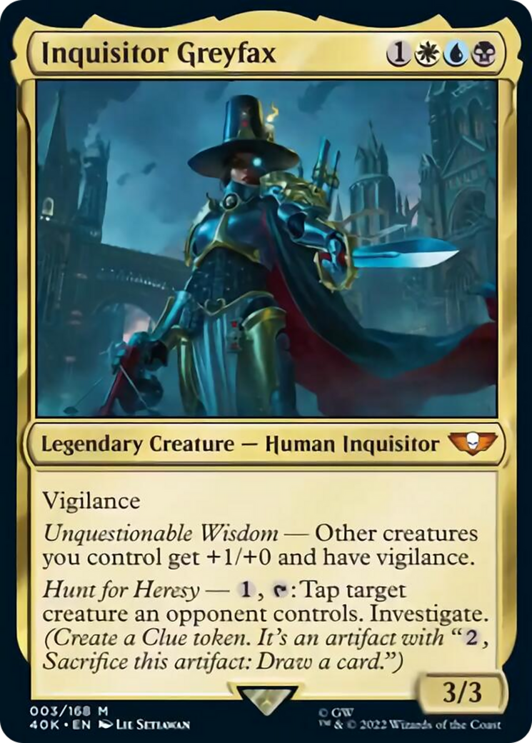 Inquisitor Greyfax (Surge Foil) [Warhammer 40,000] - Magic: The Gathering - Card Brawlers | Quebec | Canada |