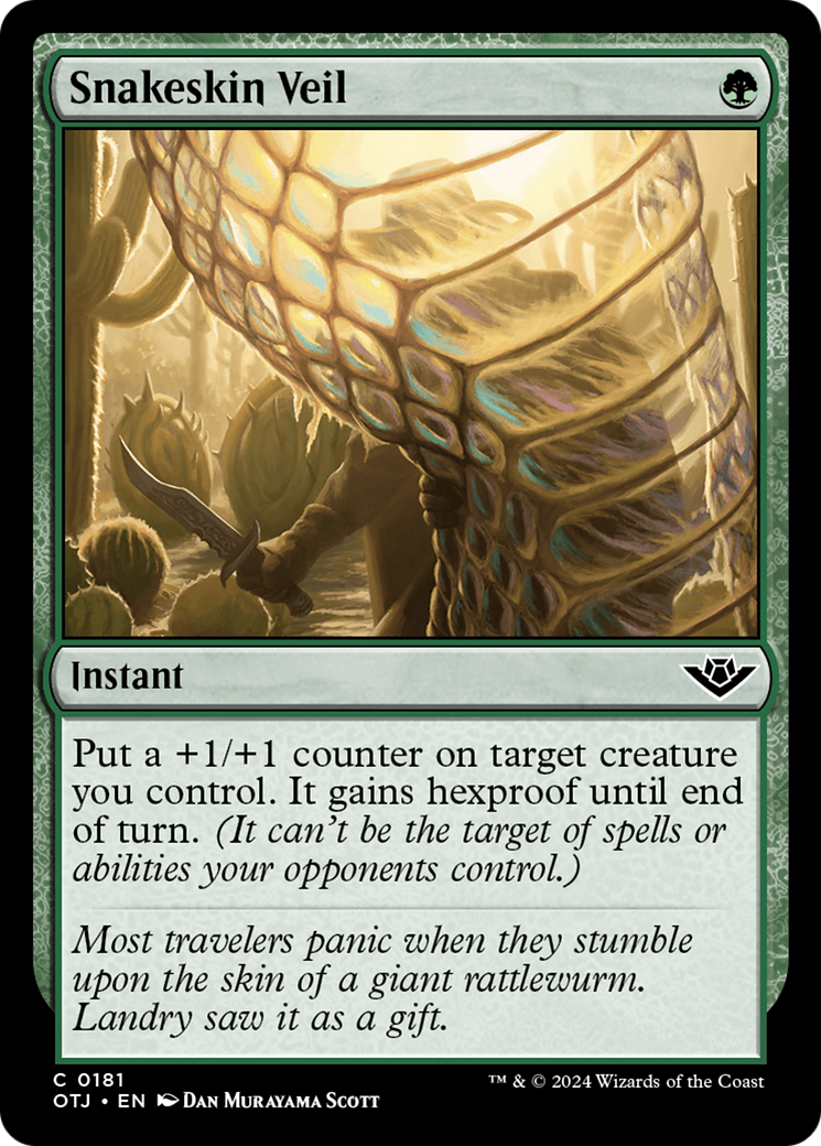 Snakeskin Veil [Outlaws of Thunder Junction] - Magic: The Gathering - Card Brawlers | Quebec | Canada |