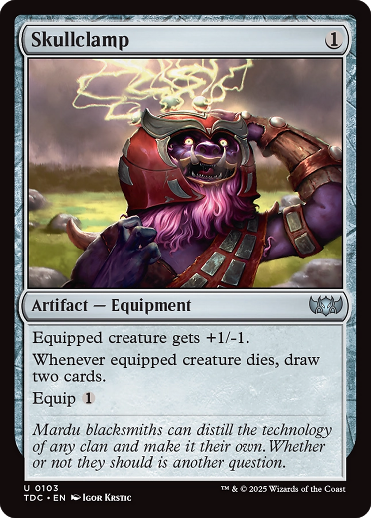 Skullclamp [Tarkir: Dragonstorm Commander] - Magic: The Gathering - Card Brawlers | Quebec | Canada |