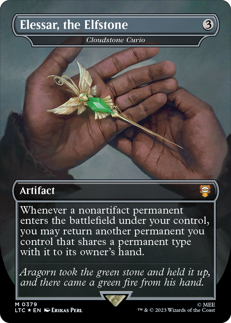 Elessar, the Elfstone - Cloudstone Curio (Surge Foil) [The Lord of the Rings: Tales of Middle-Earth Commander] - Magic: The Gathering - Card Brawlers | Quebec | Canada |
