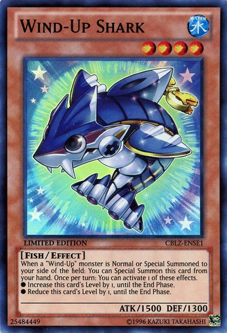 Wind-Up Shark [CBLZ-ENSE1] Super Rare - Yu-Gi-Oh! - Card Brawlers | Quebec | Canada |