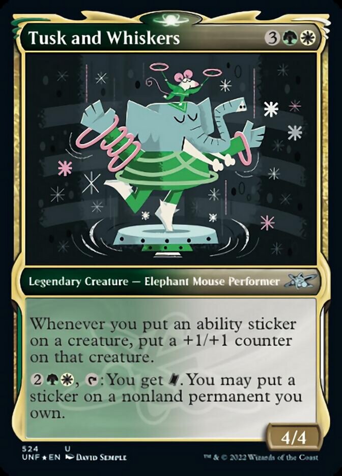 Tusk and Whiskers (Showcase) (Galaxy Foil) [Unfinity] - Magic: The Gathering - Card Brawlers | Quebec | Canada |