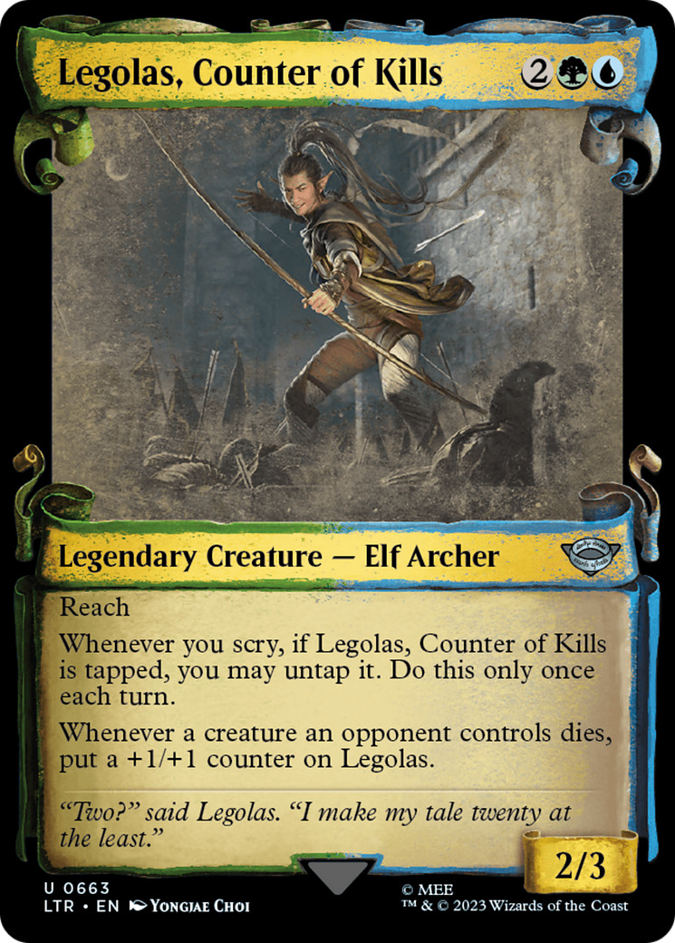 Legolas, Counter of Kills [The Lord of the Rings: Tales of Middle-Earth Showcase Scrolls] - Magic: The Gathering - Card Brawlers | Quebec | Canada |