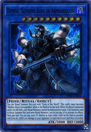 Demise, Supreme King of Armageddon [OP08-EN005] Super Rare - Yu-Gi-Oh! - Card Brawlers | Quebec | Canada |