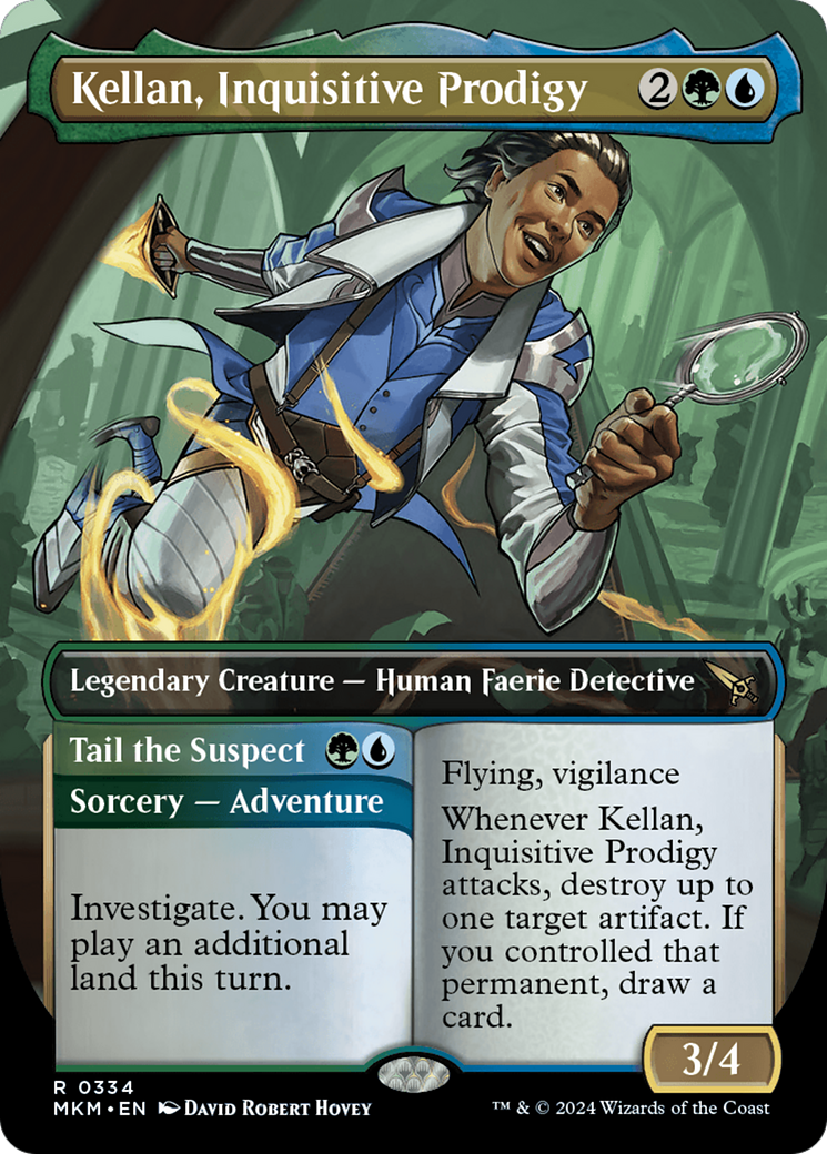 Kellan, Inquisitive Prodigy // Tail the Suspect (Borderless) [Murders at Karlov Manor] - Magic: The Gathering - Card Brawlers | Quebec | Canada |