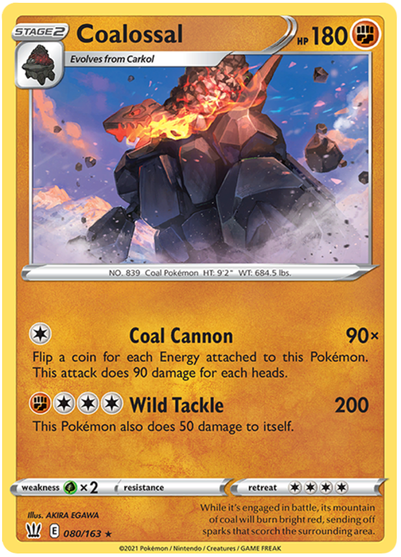 Coalossal (080/163) [Sword & Shield: Battle Styles] - Pokémon - Card Brawlers | Quebec | Canada |