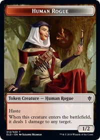 Human Rogue // Food (18) Double-Sided Token [Throne of Eldraine Tokens] - Magic: The Gathering - Card Brawlers | Quebec | Canada |