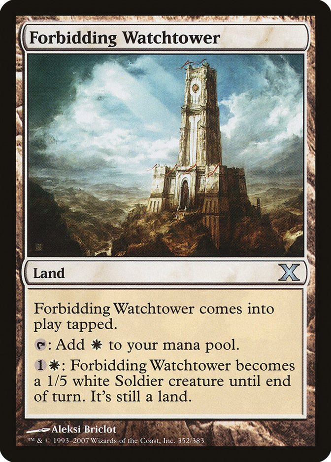 Forbidding Watchtower [Tenth Edition] - Magic: The Gathering - Card Brawlers | Quebec | Canada |