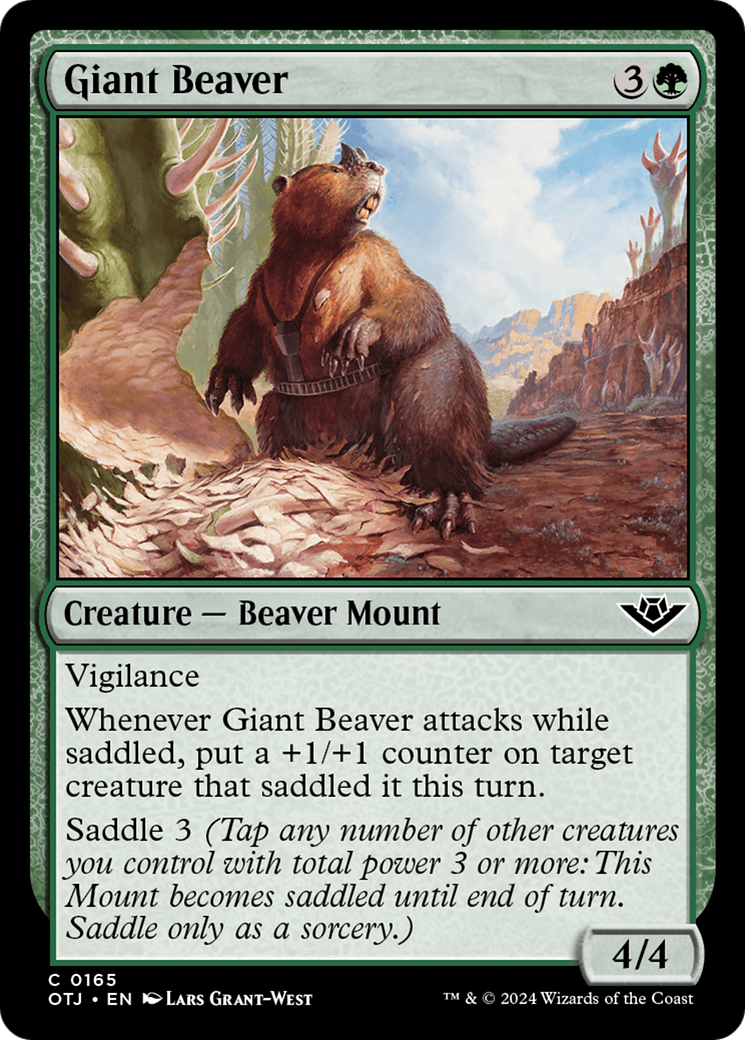 Giant Beaver [Outlaws of Thunder Junction] - Magic: The Gathering - Card Brawlers | Quebec | Canada |