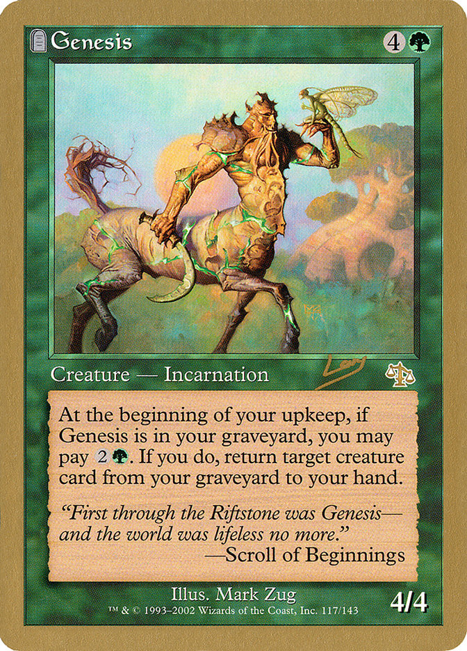 Genesis (Raphael Levy) [World Championship Decks 2002] - Magic: The Gathering - Card Brawlers | Quebec | Canada |
