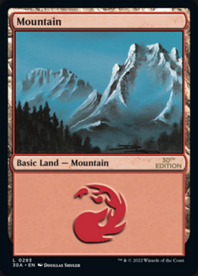 Mountain (293) [30th Anniversary Edition] - Magic: The Gathering - Card Brawlers | Quebec | Canada |