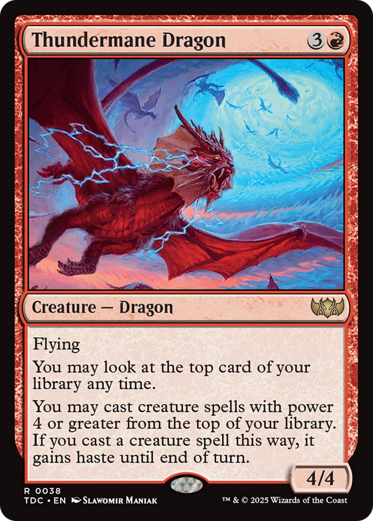 Thundermane Dragon [Tarkir: Dragonstorm Commander] - Magic: The Gathering - Card Brawlers | Quebec | Canada |
